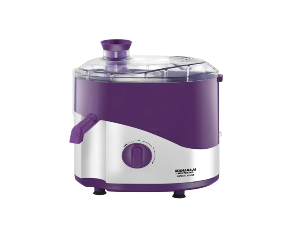 Maharaja Whiteline Odacio Smart 450 Watt Juicer Mixer Grinder with 2 Jars | Purple & White