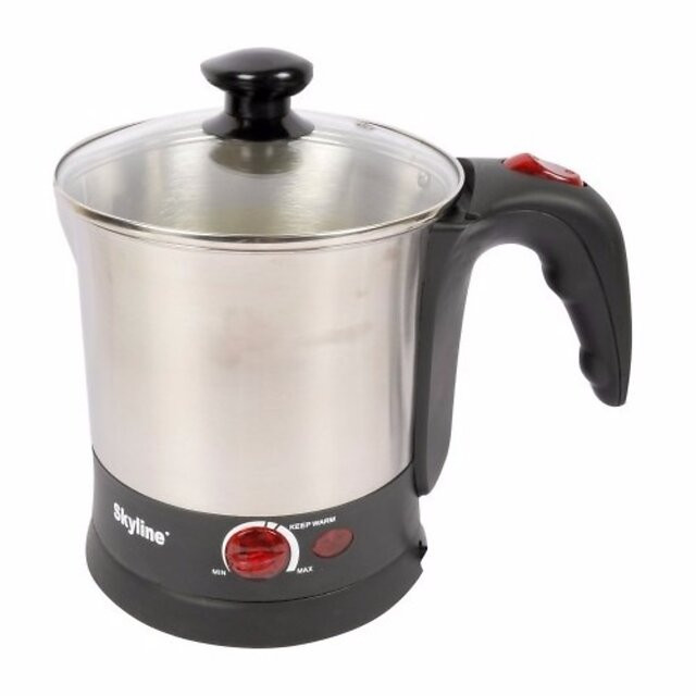 SKYLINE VTL 7070 1.7L Electric Kettle and Noodle Maker -(Silver)