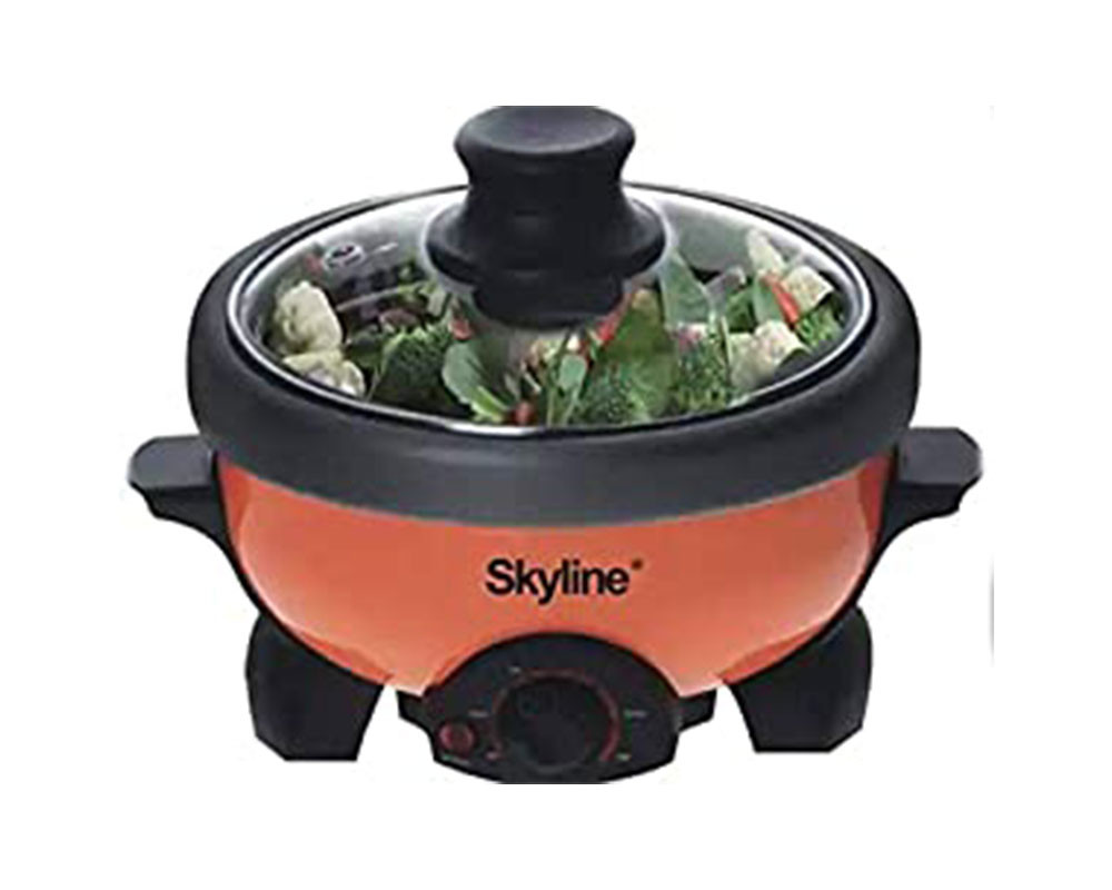SKY LINE VTL-333 Rice Cooker, Deep Fryer (2, Orange, -Black)